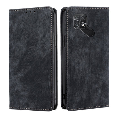 RFID Anti-theft Brush Magnetic Leather Phone Case, For Xiaomi Redmi Note 10 JE  Japan, For Xiaomi 12, For Xiaomi 12S Ultra, For Xiaomi Poco C40, For Xiaomi Poco M4 5G, For OnePlus Nord CE 2 5G