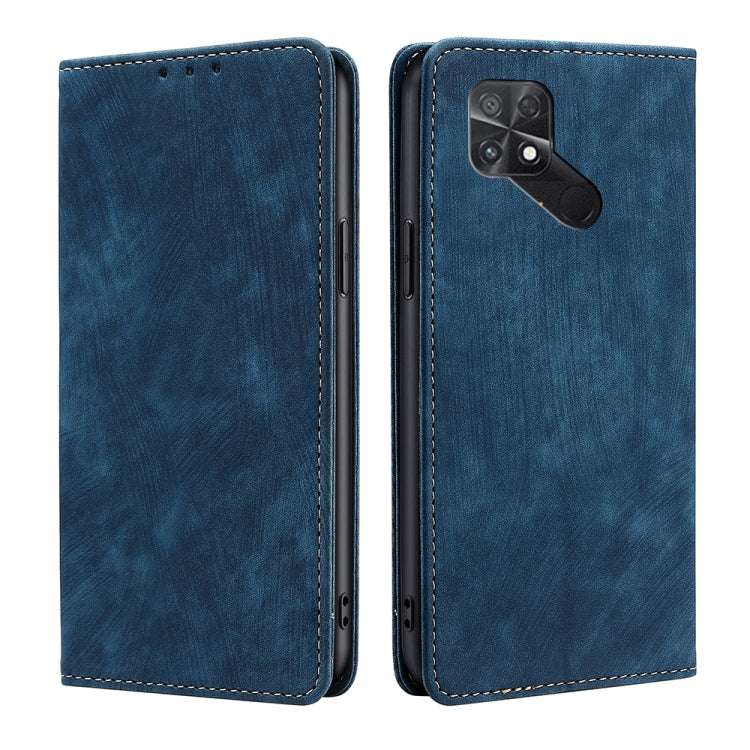 RFID Anti-theft Brush Magnetic Leather Phone Case, For Xiaomi Redmi Note 10 JE  Japan, For Xiaomi 12, For Xiaomi 12S Ultra, For Xiaomi Poco C40, For Xiaomi Poco M4 5G, For OnePlus Nord CE 2 5G
