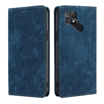 RFID Anti-theft Brush Magnetic Leather Phone Case, For Xiaomi Redmi Note 10 JE  Japan, For Xiaomi 12, For Xiaomi 12S Ultra, For Xiaomi Poco C40, For Xiaomi Poco M4 5G, For OnePlus Nord CE 2 5G