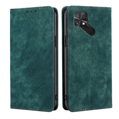 RFID Anti-theft Brush Magnetic Leather Phone Case, For Xiaomi Redmi Note 10 JE  Japan, For Xiaomi 12, For Xiaomi 12S Ultra, For Xiaomi Poco C40, For Xiaomi Poco M4 5G, For OnePlus Nord CE 2 5G