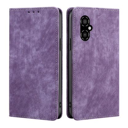 RFID Anti-theft Brush Magnetic Leather Phone Case, For Xiaomi Redmi Note 10 JE  Japan, For Xiaomi 12, For Xiaomi 12S Ultra, For Xiaomi Poco C40, For Xiaomi Poco M4 5G, For OnePlus Nord CE 2 5G