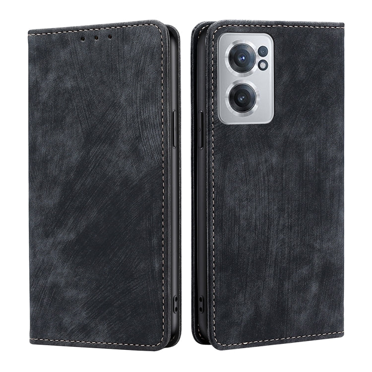 RFID Anti-theft Brush Magnetic Leather Phone Case, For Xiaomi Redmi Note 10 JE  Japan, For Xiaomi 12, For Xiaomi 12S Ultra, For Xiaomi Poco C40, For Xiaomi Poco M4 5G, For OnePlus Nord CE 2 5G