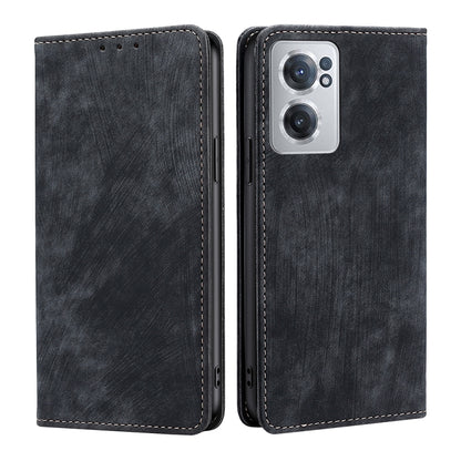 RFID Anti-theft Brush Magnetic Leather Phone Case, For Xiaomi Redmi Note 10 JE  Japan, For Xiaomi 12, For Xiaomi 12S Ultra, For Xiaomi Poco C40, For Xiaomi Poco M4 5G, For OnePlus Nord CE 2 5G