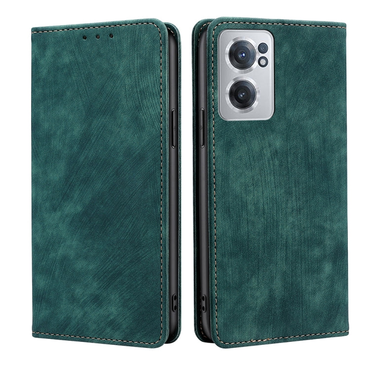 RFID Anti-theft Brush Magnetic Leather Phone Case, For Xiaomi Redmi Note 10 JE  Japan, For Xiaomi 12, For Xiaomi 12S Ultra, For Xiaomi Poco C40, For Xiaomi Poco M4 5G, For OnePlus Nord CE 2 5G