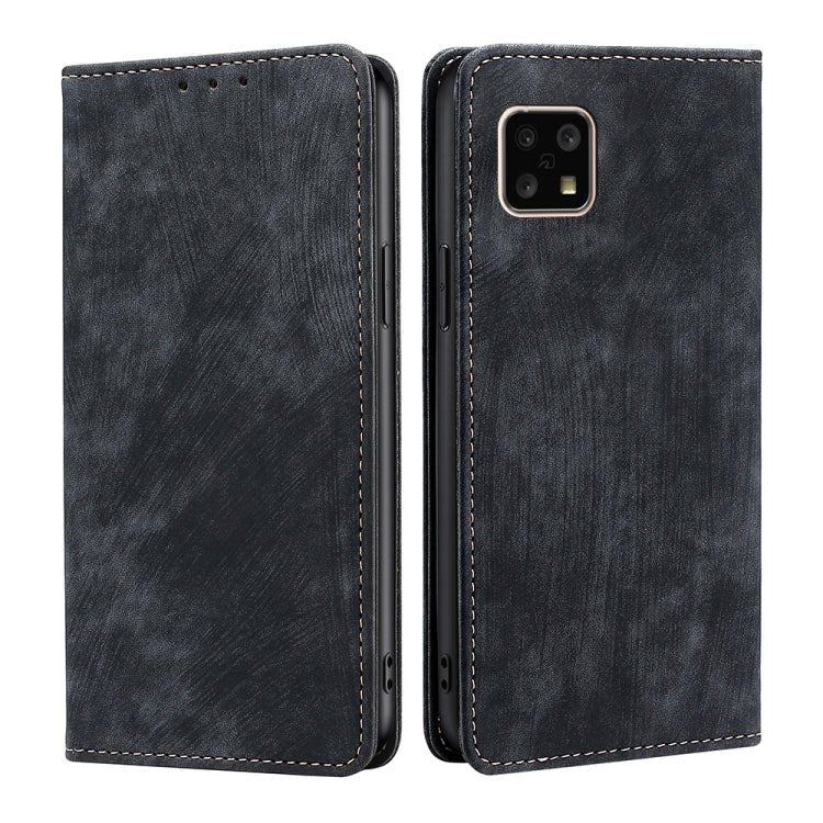 RFID Anti-theft Brush Magnetic Leather Phone Case, For TCL 30 5G/30+ 5G, For TCL 30V 5G/T781S, For Alcatel 1B 2022, For Infinix Hot 11/X662, For Infinix Smart 6, For Tecno Spark 6 GO, For Blackview A95, For Sharp Aquos Sense 4 4G/ Sense 4 5G           ...