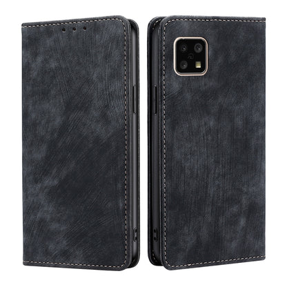 RFID Anti-theft Brush Magnetic Leather Phone Case, For TCL 30 5G/30+ 5G, For TCL 30V 5G/T781S, For Alcatel 1B 2022, For Infinix Hot 11/X662, For Infinix Smart 6, For Tecno Spark 6 GO, For Blackview A95, For Sharp Aquos Sense 4 4G/ Sense 4 5G           ...