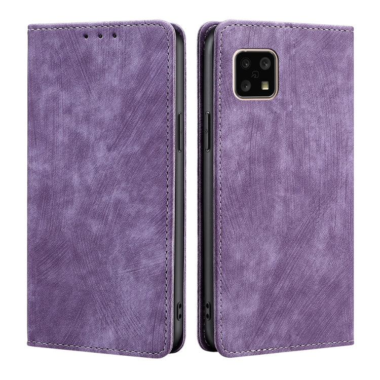RFID Anti-theft Brush Magnetic Leather Phone Case, For TCL 30 5G/30+ 5G, For TCL 30V 5G/T781S, For Alcatel 1B 2022, For Infinix Hot 11/X662, For Infinix Smart 6, For Tecno Spark 6 GO, For Blackview A95, For Sharp Aquos Sense 4 4G/ Sense 4 5G           ...