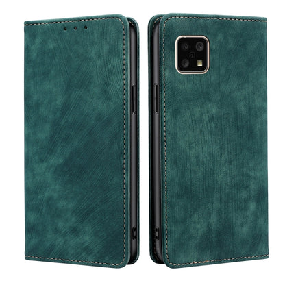 RFID Anti-theft Brush Magnetic Leather Phone Case, For TCL 30 5G/30+ 5G, For TCL 30V 5G/T781S, For Alcatel 1B 2022, For Infinix Hot 11/X662, For Infinix Smart 6, For Tecno Spark 6 GO, For Blackview A95, For Sharp Aquos Sense 4 4G/ Sense 4 5G           ...