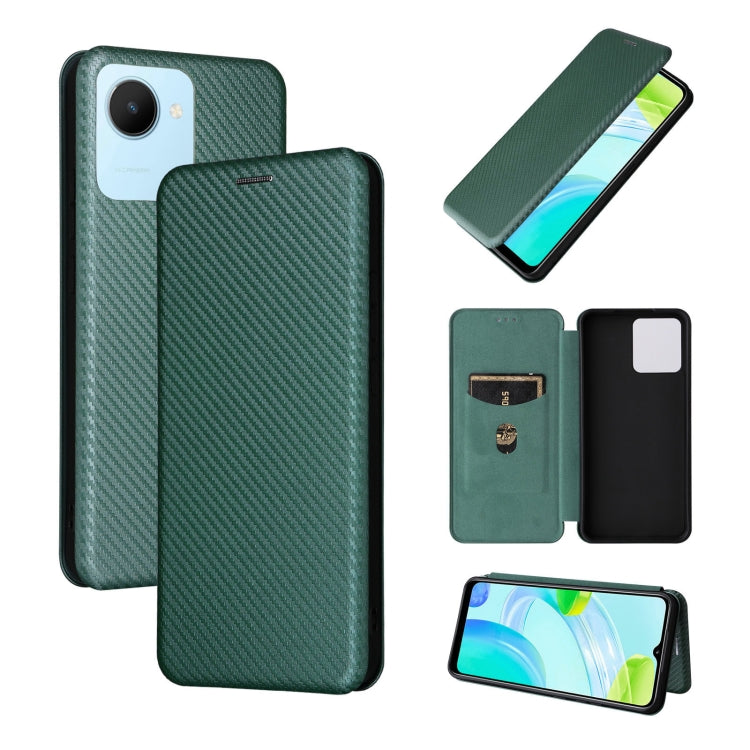 Carbon Fiber Texture Magnetic Flip Leather Phone Case, For HTC Desire 22 Pro, For Realme C30, For Nokia C21 Plus, For Xiaomi 12S Ultra
