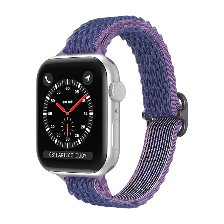Wave Small Waist Nylon Watch Band For Apple Watch Series, 7 45mm / 6&SE&5&4 44mm / 3&2&1 42mm, 7 41mm / 6&SE&5&4 40mm / 3&2&1 38mm