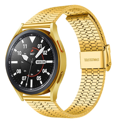 22mm Universal Seven-bead Stainless Steel Watch Band, 22mm