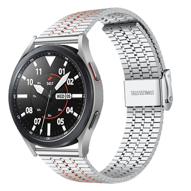 22mm Universal Seven-bead Stainless Steel Watch Band, 22mm
