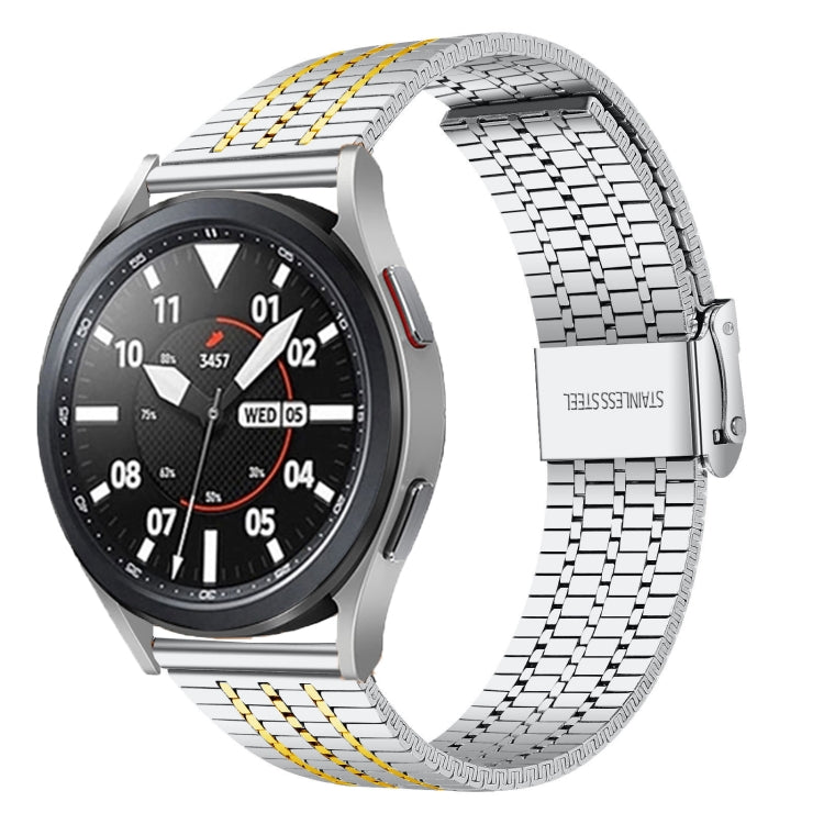 22mm Universal Seven-bead Stainless Steel Watch Band, 22mm