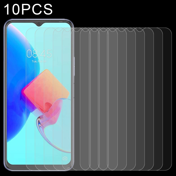 10 PCS 0.26mm 9H 2.5D Tempered Glass Film, For Tecno Spark 9T India (10 PCS)