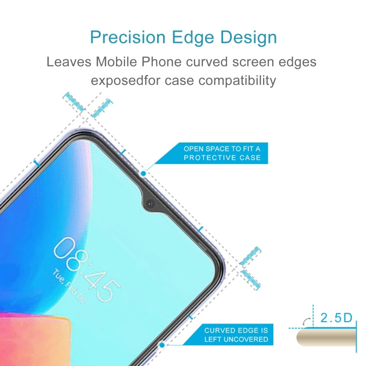 10 PCS 0.26mm 9H 2.5D Tempered Glass Film, For Tecno Spark 9T India (10 PCS)