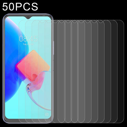 50 PCS 0.26mm 9H 2.5D Tempered Glass Film, For Tecno Spark 9T India (50 PCS)