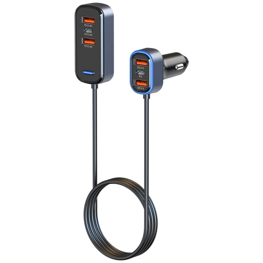 SC05 Chargeur de Voiture Étendu à Charge Rapide 6 en 1 PD / QC3.0 65.5W, SC05