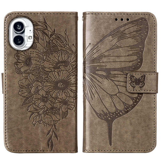Embossed Butterfly Leather Phone Case, For Nothing Phone 1