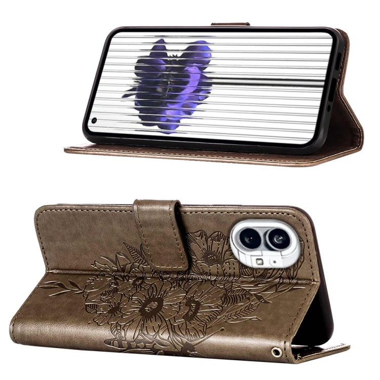 Embossed Butterfly Leather Phone Case, For Nothing Phone 1