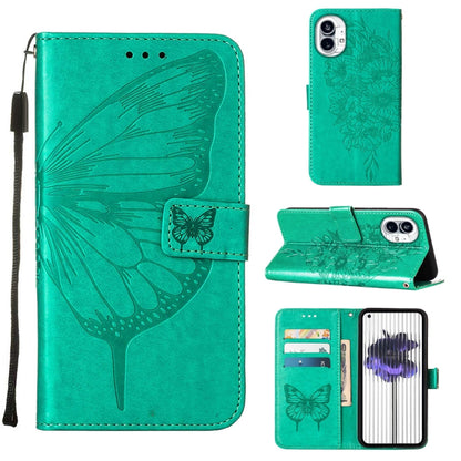 Embossed Butterfly Leather Phone Case, For Nothing Phone 1