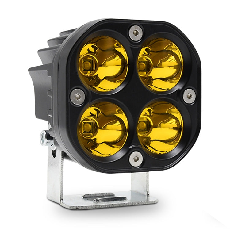 Car 3 inch 4LEDs Spotlight 20W / 2000LM / 6000K / DC9-80V, Continuous Spotlight(White Light), Continuous Spotlight(Yellow Light)