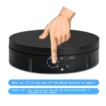 USB Electric Rotating Turntable Display Stand, Load: 10kg, 14.6cm Remote, 14.6cm Remote Mirror