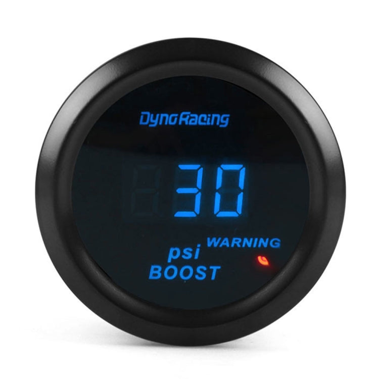 Car Modified 12V Universal 52mm Blue Light Digital Display Meter, Voltmeter, Water Temperature Gauge, Oil Temperature Gauge, Turbo Boost Gauge BAR, Turbo Boost Gauge PSI, Tachometer