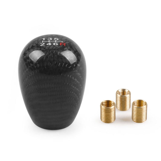 Car Modified 6 Speed Carbon Fiber Gear Stick Shift Knob Head, Carbon Fiber Gear Stick Shift Knob Head