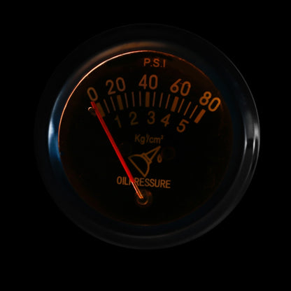 Car Modified 12V Universal 52mm Mechanical Oil Pressure Gauge, Mechanical Oil Pressure Gauge