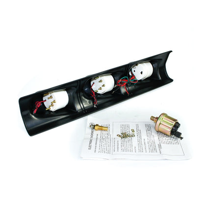 Car Modified 3 in 1 Tachometer Water Temperature Gauge Oil Pressure Gauge, with Left-hand Drive Three Hole, 3 in 1