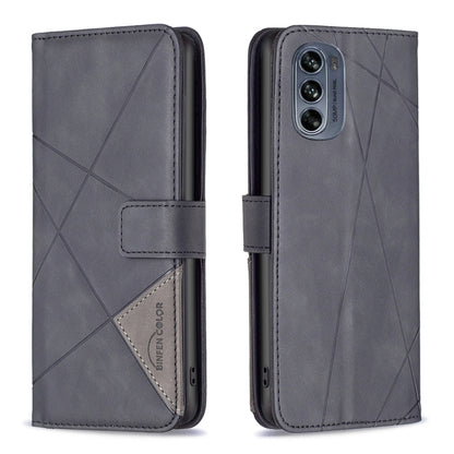 Magnetic Buckle Rhombus Texture Leather Phone Case, For Motorola Moto G42 4G, For Motorola Moto G62, For Nothing Phone 1, For OPPO A57 4G, For Realme C30
