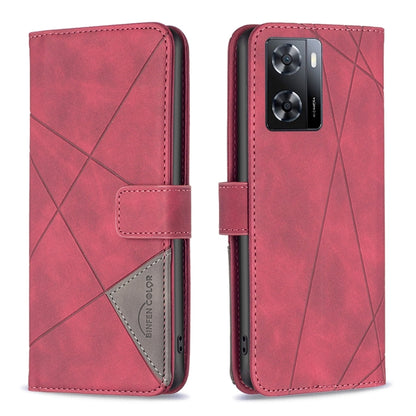 Magnetic Buckle Rhombus Texture Leather Phone Case, For Motorola Moto G42 4G, For Motorola Moto G62, For Nothing Phone 1, For OPPO A57 4G, For Realme C30