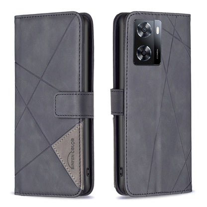 Magnetic Buckle Rhombus Texture Leather Phone Case, For Motorola Moto G42 4G, For Motorola Moto G62, For Nothing Phone 1, For OPPO A57 4G, For Realme C30