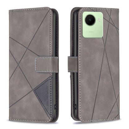 Magnetic Buckle Rhombus Texture Leather Phone Case, For Motorola Moto G42 4G, For Motorola Moto G62, For Nothing Phone 1, For OPPO A57 4G, For Realme C30