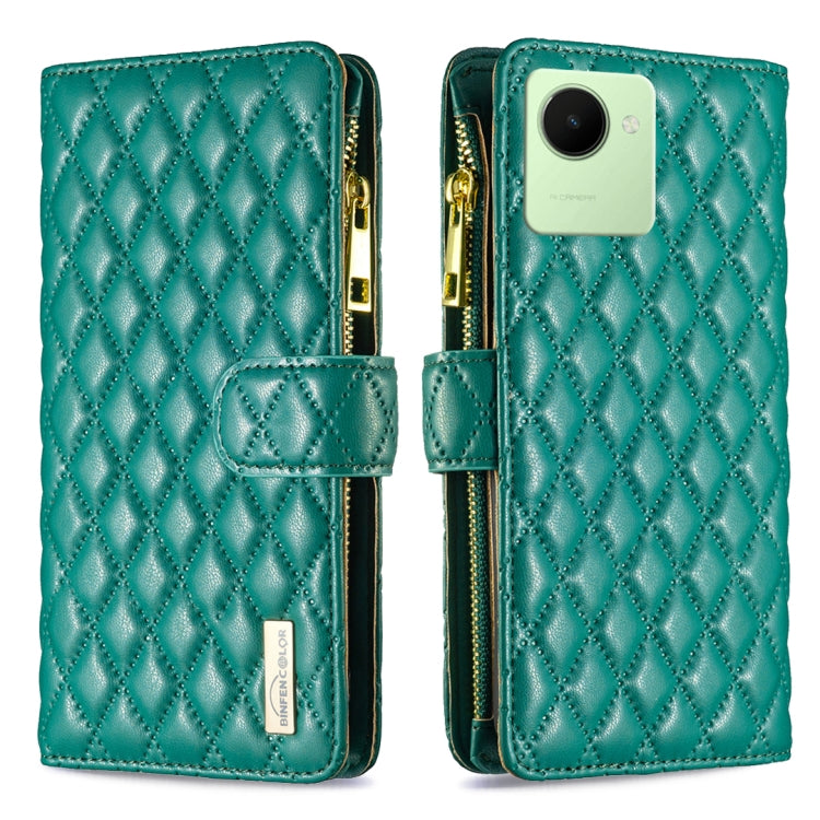 Diamond Lattice Zipper Wallet Leather Flip Phone Case, For Motorola Moto G42 4G, For Motorola Moto G62, For Nothing Phone 1, For OPPO A57 4G, For Realme C30