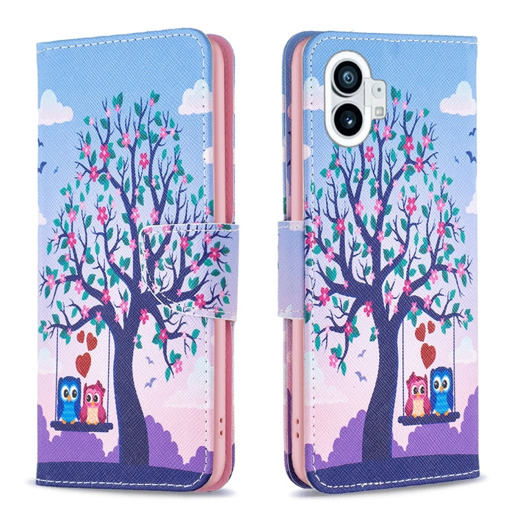 Colored Drawing Leather Phone Case, For Nothing Phone 1