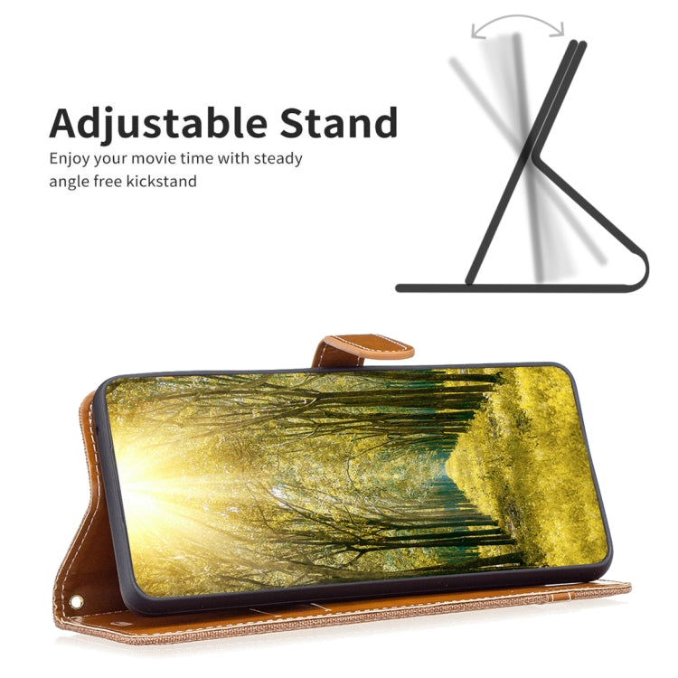 Color Matching Denim Texture Leather Phone Case, For Nothing Phone 1
