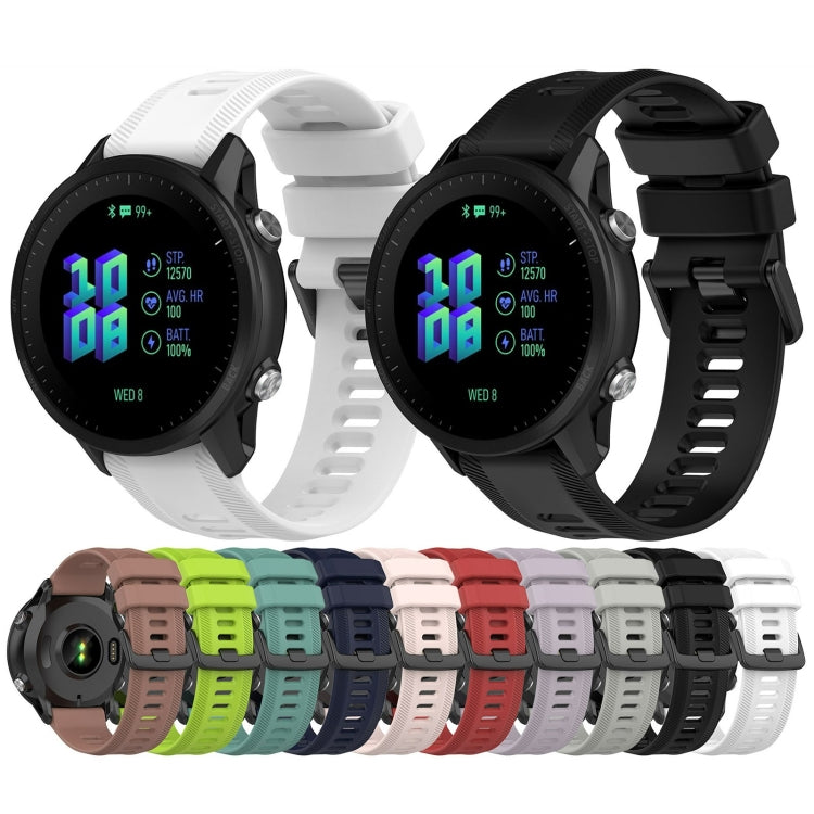 22mm Silicone Twill Watch Band, For Garmin Forerunner 955