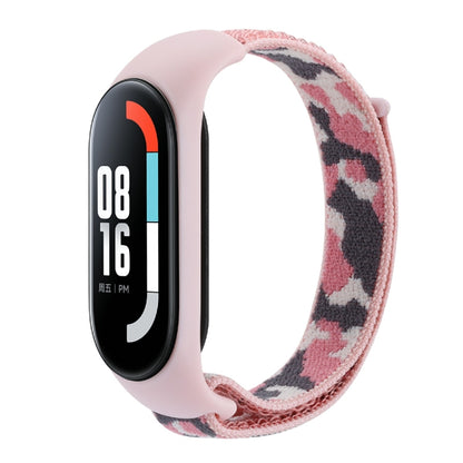 Nylon Loop Integrated Camo Woven Strap, For Xiaomi Mi Band 5/6/7