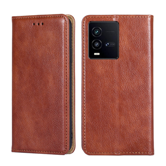Gloss Oil Solid Color Magnetic Leather Phone Case, For vivo iQOO 10, For vivo iQOO 10 Pro 5G, For Nothing Phone 1, For OnePlus 10T, For Realme C30 4G/Narzo 50i Prime, For Honor X40i