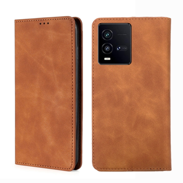 Skin Feel Magnetic Horizontal Flip Leather Phone Case, For vivo iQOO 10, For vivo iQOO 10 Pro 5G, For Nothing Phone 1, For OnePlus 10T, For Realme C30 4G/Narzo 50i Prime, For Honor X40i