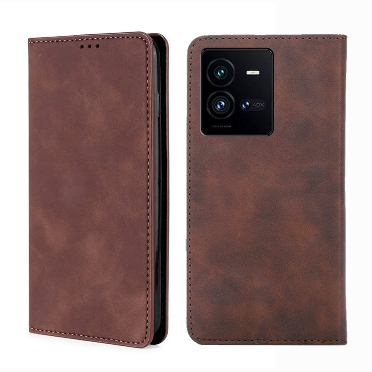 Skin Feel Magnetic Horizontal Flip Leather Phone Case, For vivo iQOO 10, For vivo iQOO 10 Pro 5G, For Nothing Phone 1, For OnePlus 10T, For Realme C30 4G/Narzo 50i Prime, For Honor X40i