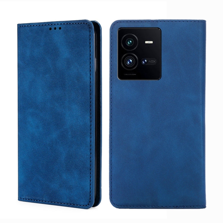 Skin Feel Magnetic Horizontal Flip Leather Phone Case, For vivo iQOO 10, For vivo iQOO 10 Pro 5G, For Nothing Phone 1, For OnePlus 10T, For Realme C30 4G/Narzo 50i Prime, For Honor X40i