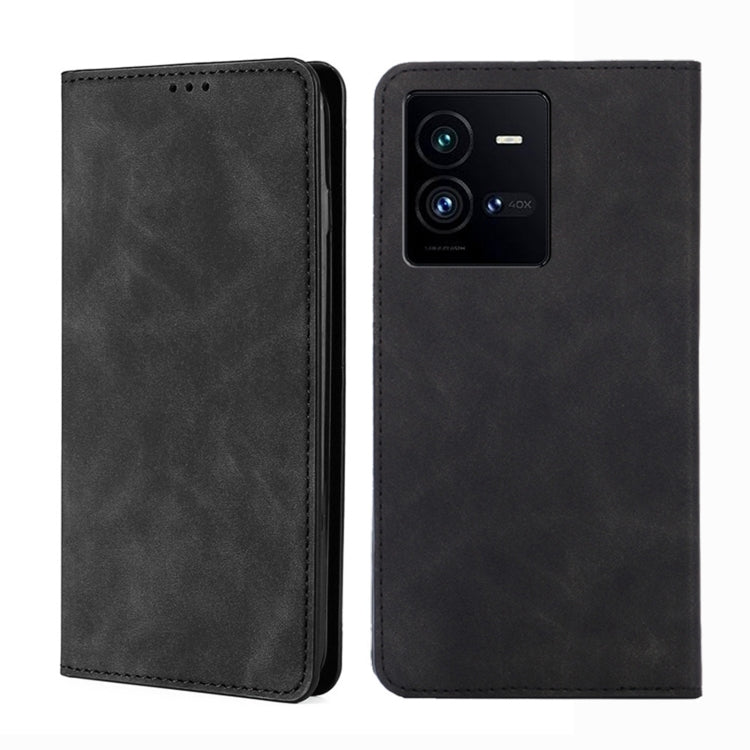 Skin Feel Magnetic Horizontal Flip Leather Phone Case, For vivo iQOO 10, For vivo iQOO 10 Pro 5G, For Nothing Phone 1, For OnePlus 10T, For Realme C30 4G/Narzo 50i Prime, For Honor X40i