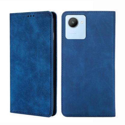 Skin Feel Magnetic Horizontal Flip Leather Phone Case, For vivo iQOO 10, For vivo iQOO 10 Pro 5G, For Nothing Phone 1, For OnePlus 10T, For Realme C30 4G/Narzo 50i Prime, For Honor X40i