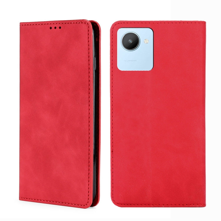 Skin Feel Magnetic Horizontal Flip Leather Phone Case, For vivo iQOO 10, For vivo iQOO 10 Pro 5G, For Nothing Phone 1, For OnePlus 10T, For Realme C30 4G/Narzo 50i Prime, For Honor X40i