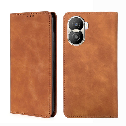 Skin Feel Magnetic Horizontal Flip Leather Phone Case, For vivo iQOO 10, For vivo iQOO 10 Pro 5G, For Nothing Phone 1, For OnePlus 10T, For Realme C30 4G/Narzo 50i Prime, For Honor X40i