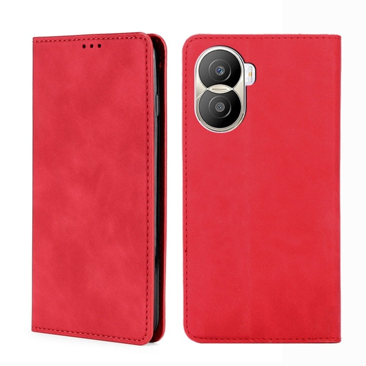 Skin Feel Magnetic Horizontal Flip Leather Phone Case, For vivo iQOO 10, For vivo iQOO 10 Pro 5G, For Nothing Phone 1, For OnePlus 10T, For Realme C30 4G/Narzo 50i Prime, For Honor X40i