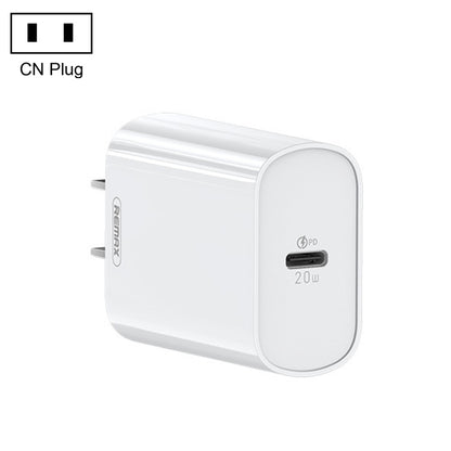 REMAX RP-U70 Jane Series 20W USB-C/Type-C PD Fast Charger, CN Plug, UK Plug, US Plug