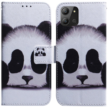 Coloured Drawing Leather Phone Case, For Infinix Hot 11 2022, For Infinix Note 12 VIP, For Tecno Spark 9 Pro